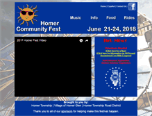 Tablet Screenshot of homerfest.com